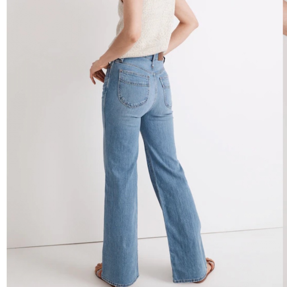 Madewell 11” High-Rise Flare Jeans in Conwell Wash Size 25 - Picture 6 of 14
